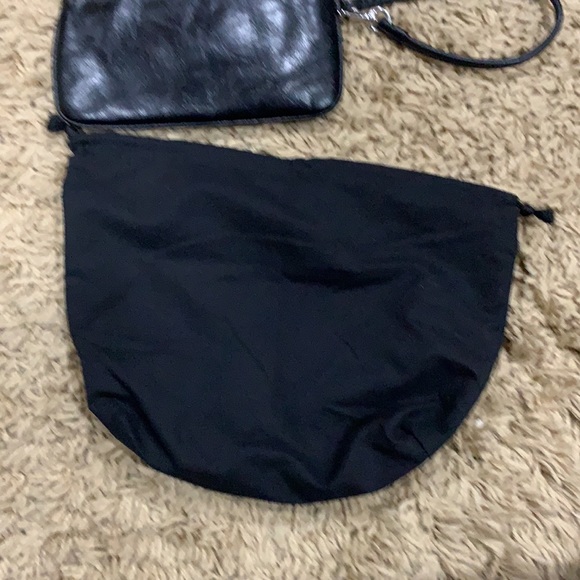 EUC Brighton black leather peace wristlet with dust bag - Picture 5 of 6